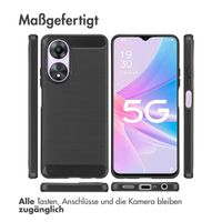 imoshion Brushed Back Cover für das Oppo A58 (4G) - Schwarz