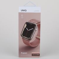Uniq Aspen Geflochtenes Armband für das  Apple Watch Series 1 t/m 11 / SE / Ultra (44/45/46/49 mm) - Grapefruit Pink