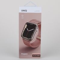 Uniq Aspen Geflochtenes Armband für die Apple Watch Series 1 bis 10 / SE / Ultra (2) (44/45/46/49 mm) - Grapefruit Pink