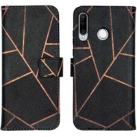 imoshion Design TPU Klapphülle Huawei P30 Lite - Black Graphic
