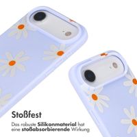 imoshion SilikonHülle design mit Band Apple iPhone Air - Lila Flower Distance