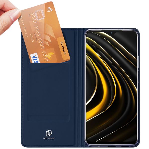 Dux Ducis Slim TPU Klapphülle für das Xiaomi Poco M3 - Dunkelblau