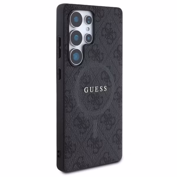 Guess Classic 4G Logo Backcover MagSafe Samsung Galaxy S25 Ultra - Schwarz