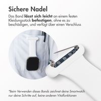 imoshion Pflegekräfte Silikonarmband für das  Apple Watch Series 1 t/m 9 / SE (38/40/41 mm) | Series 10 / 11 (42 mm) - Weiß