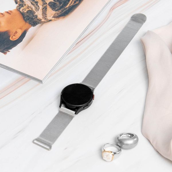 imoshion Mailändische Magnetarmband für das Samsung Galaxy Watch 7 40/44 mm - Silber