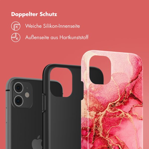 Selencia Vivid Tough Back Cover für das iPhone 11 - Rosy Marble