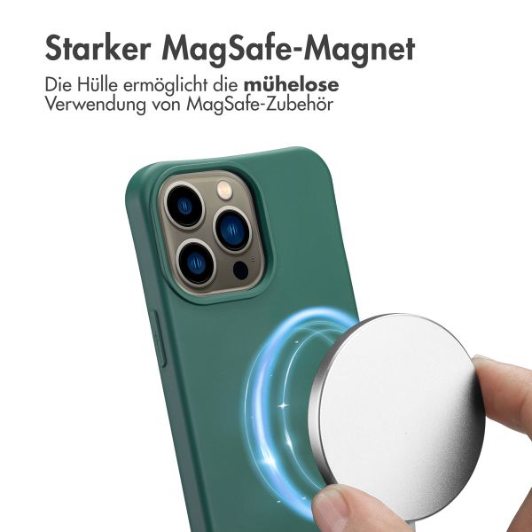 imoshion Color Backcover mit abnehmbarem Handykette und MagSafe Apple iPhone 13 Pro - Dunkelgrün