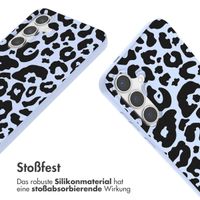 imoshion Silikonhülle design mit Band für das Samsung Galaxy S24 Plus - Animal Lila