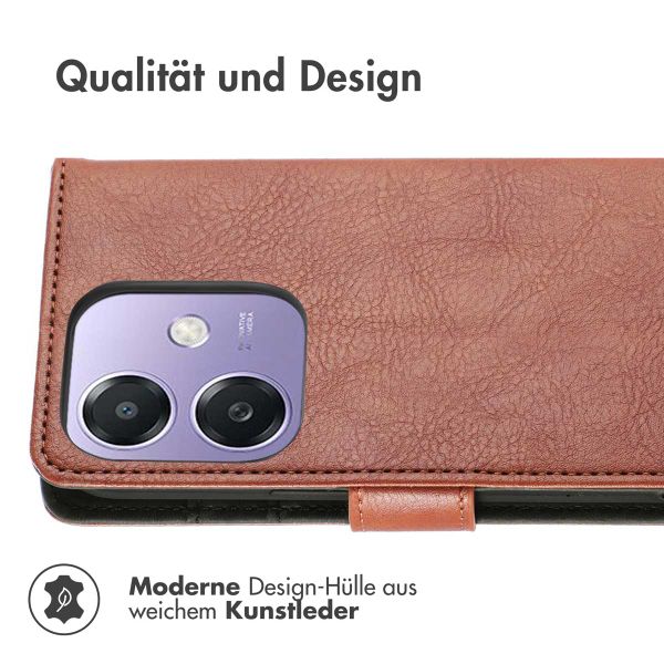 imoshion Luxuriöse Klapphülle Oppo A40 (4G) / Oppo A40M (4G) / Oppo A60 (5G) - Braun