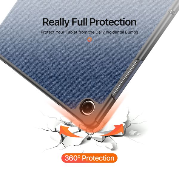 Dux Ducis Domo Klapphülle Samsung Galaxy Tab A11 Plus - Dunkelblau