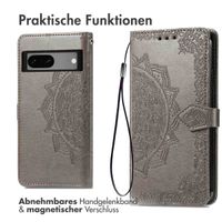 imoshion Mandala Klapphülle Google Pixel 7a - Grau