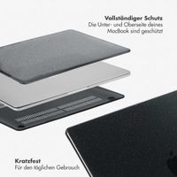 Selencia Glitzer Cover Apple MacBook Air 13 Zoll (2022 / 2024 M3 chip / 2025 M4 chip) - Schwarz