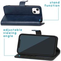 imoshion Luxuriöse Klapphülle Apple iPhone 13 Mini - Dunkelblau