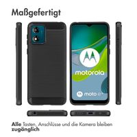 imoshion Brushed Back Cover für das Motorola Moto E13 - Schwarz