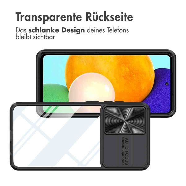 imoshion Back Cover mit Kameraschieber Samsung Galaxy A52(s) (5G/4G) - Schwarz