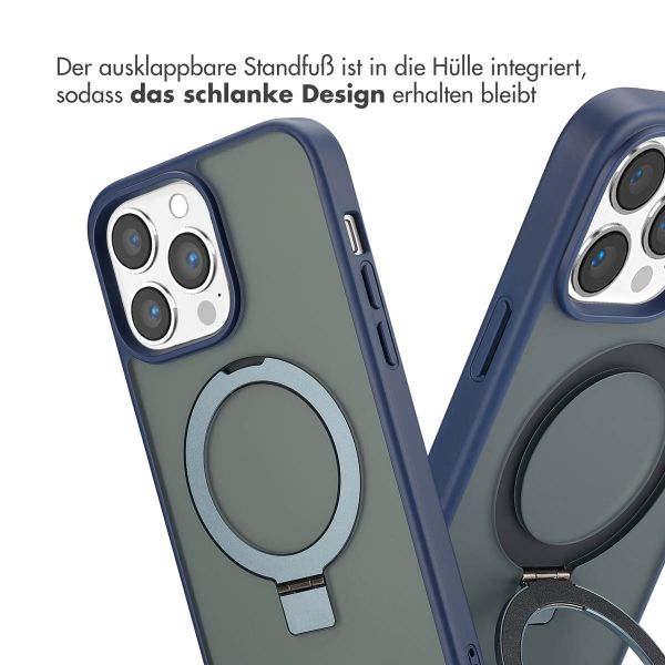 Accezz Ring Stand Backcover mit MagSafe iPhone 14 Pro Max - Blau