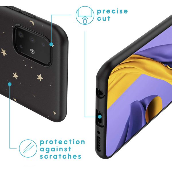 imoshion Design Hülle für das Samsung Galaxy A51 - Sterne / Schwarz