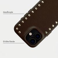 Selencia Studs Backcover mit MagSafe Apple iPhone 17 - Cacao Crush