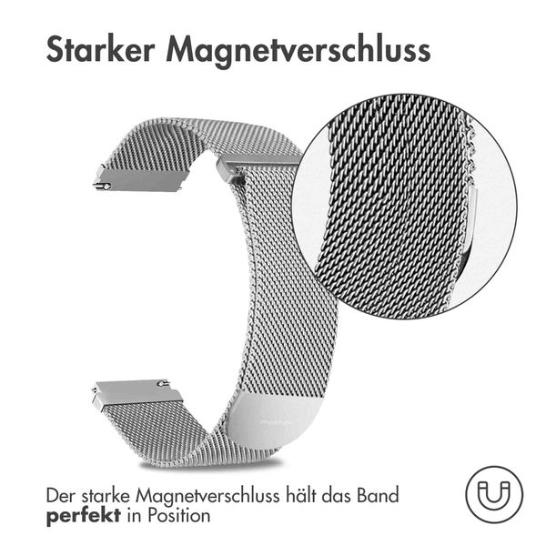 imoshion Mailändische Magnetarmband für das für das Samsung Galaxy Watch 7 40/44 mm - Silber