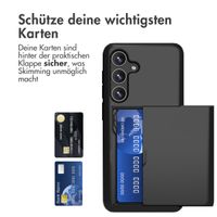 imoshion Backcover mit Kartenfach für das Samsung Galaxy S24 - Schwarz