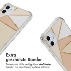 imoshion Design Hülle mit Band Apple iPhone 11 - Beige Graphic