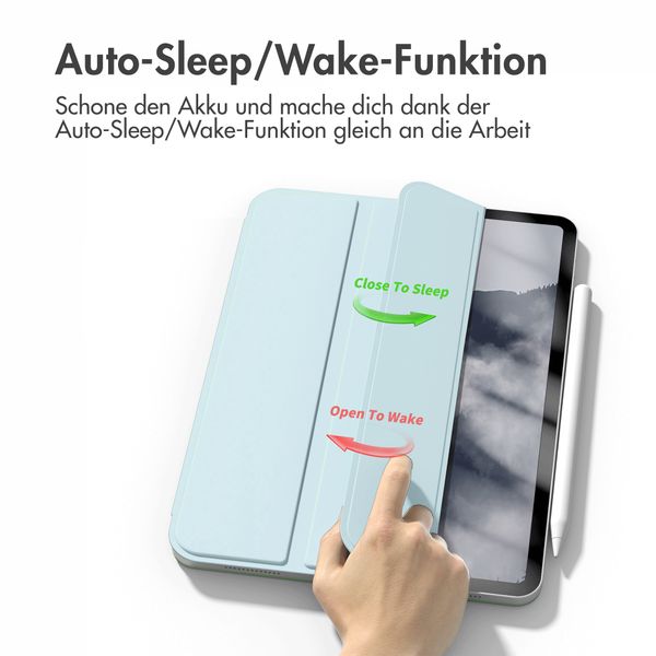 imoshion Magnetic Klapphülle Apple iPad Air 11 Zoll (2025) M3 / (2024) M2 / Air 5 (2022) / Air 4 (2020) - Hellblau