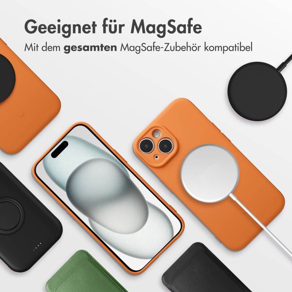 imoshion Color Back Cover mit MagSafe Apple iPhone 15 - Neon Orange