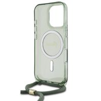 Guess MagSafe IML Back Cover mit crossbody cord Apple iPhone 16 Pro - Grün