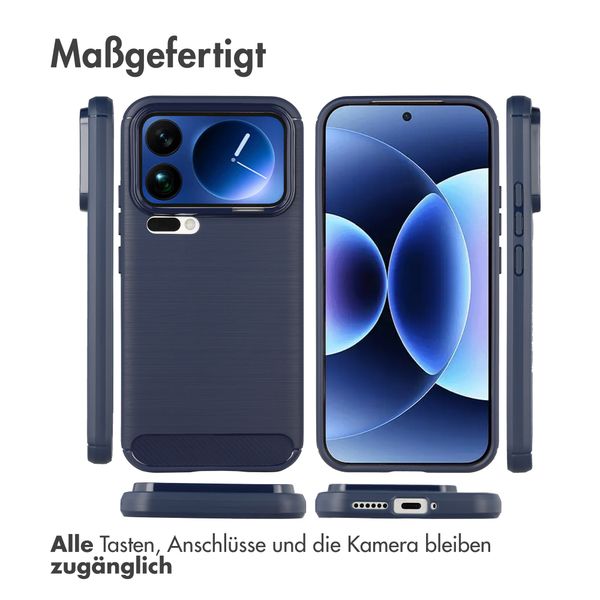 imoshion Brushed Back Cover Xiaomi 17 Pro Max - Dunkelblau