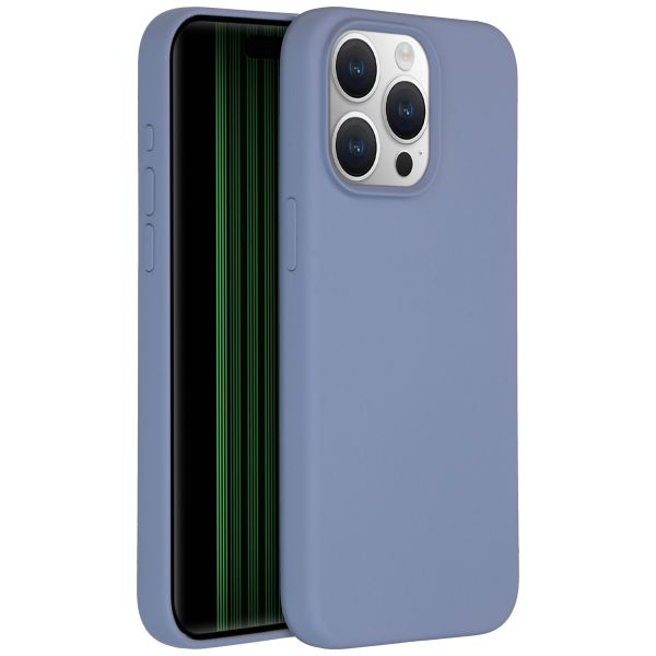 Accezz Liquid Silikoncase für das iPhone 15 Pro Max - Lavender Grey