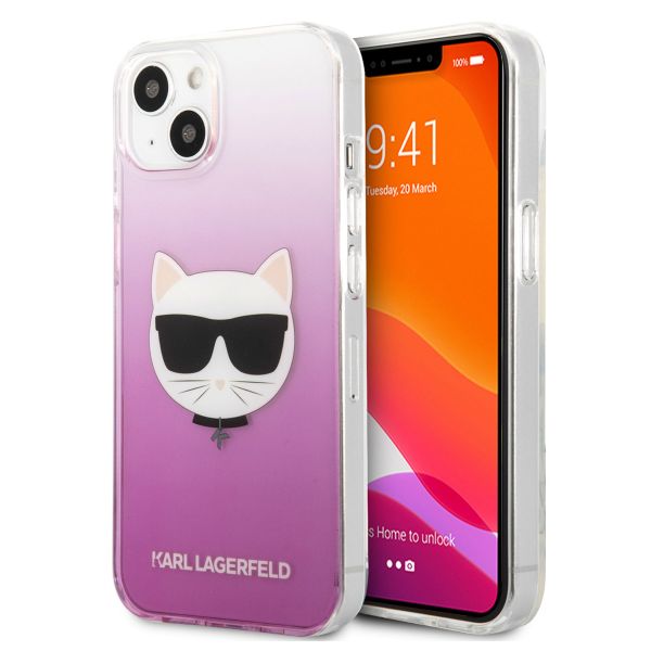 Karl Lagerfeld Hardcase Backcover Choupette für das iPhone 13 Mini - Rosa