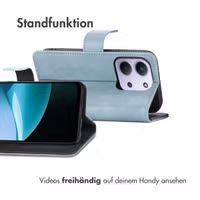 imoshion Luxuriöse Klapphülle Xiaomi Redmi 15C (5G) - Hellblau