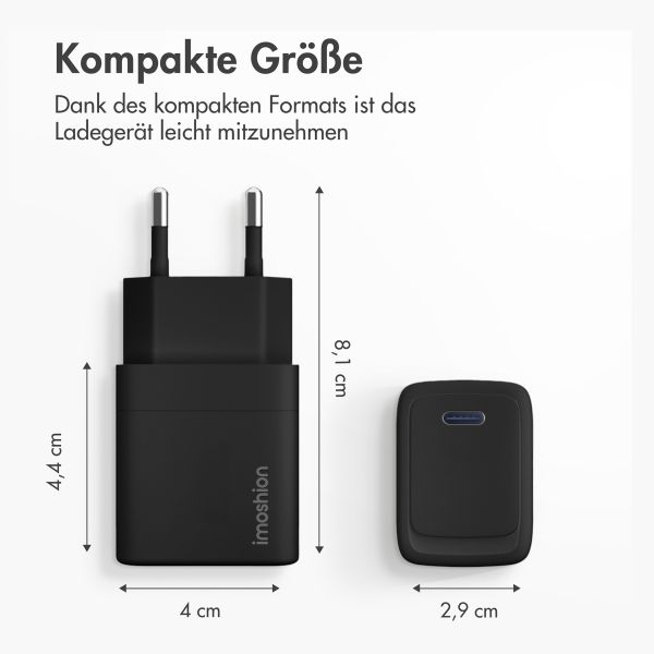 imoshion 20 Watt Ladegerät | USB-C - Schwarz