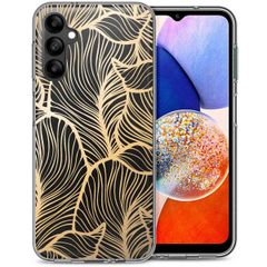 imoshion Design Hülle Samsung Galaxy A14 (5G/4G) - Golden Leaves