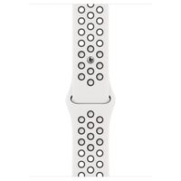 Apple Nike Sport Band für das Apple Watch Series 1-10 / SE / Ultra (2) - 42/44/45/46/49 mm - White / Black