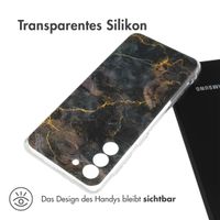 imoshion Design Hülle für das Samsung Galaxy S21 - Black Marble