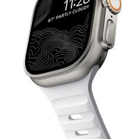 Nomad Sport Band FKM für die Apple Watch Series 1 bis 10 / SE / Ultra (2) (44/45/46/49 mm) - Weiß