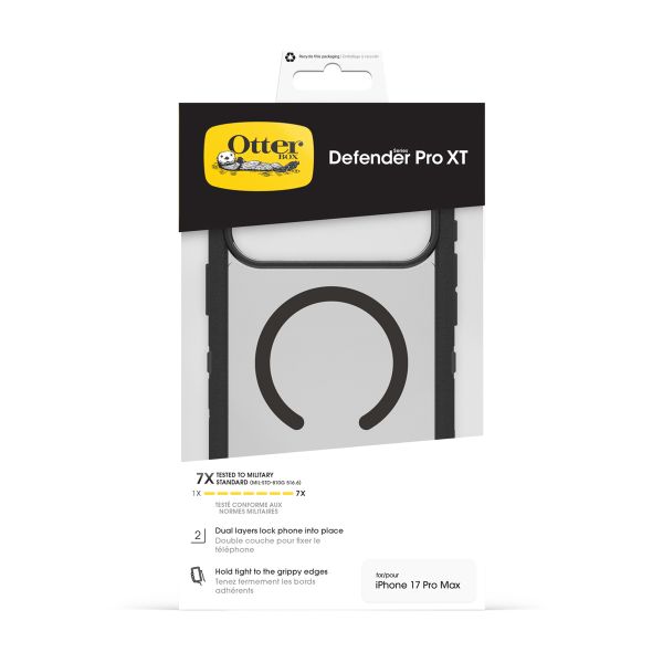 OtterBox Defender Pro XT Magnets Back Cover Apple iPhone 17 Pro Max - Clear / Black