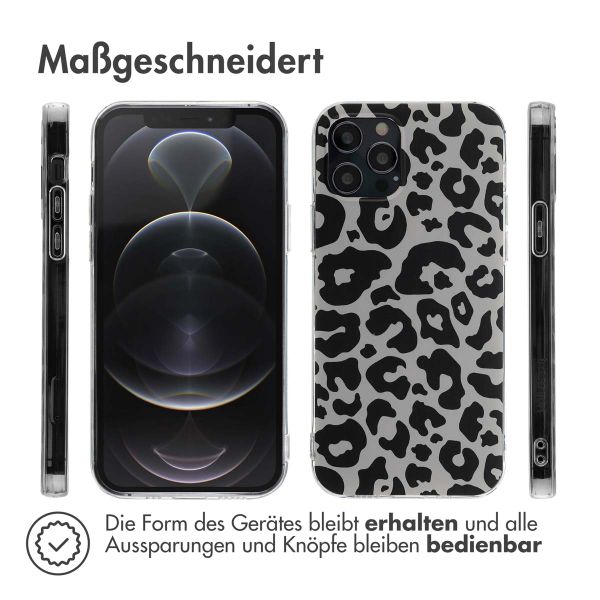 imoshion Design Hülle Apple iPhone 12 (Pro) - Leopard Transparent