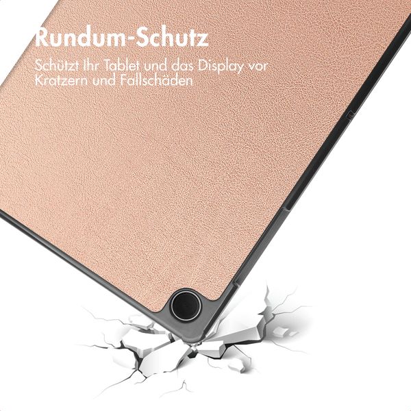imoshion Trifold Klapphülle Samsung Galaxy Tab A11 Plus - Rose Gold