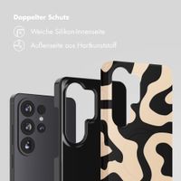 Selencia Vivid Back Cover Samsung Galaxy S26 Ultra - Art Wave Black