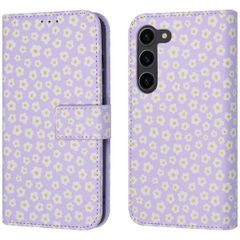 imoshion Design Klapphülle Samsung Galaxy S23 - White Daisy