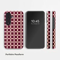 Selencia Vivid Rückabdeckung mit MagSafe Samsung Galaxy S26 - Check This Burgundy