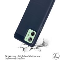 imoshion Brushed Back Cover Motorola Moto G54 - Dunkelblau