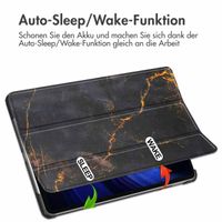 imoshion Design Trifold Klaphülle Xiaomi Pad 6 / 6 Pro - Black Marble
