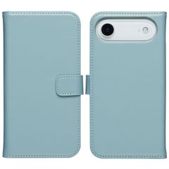 Selencia Echtleder Klapphülle Apple iPhone 17 Air - Air Blue