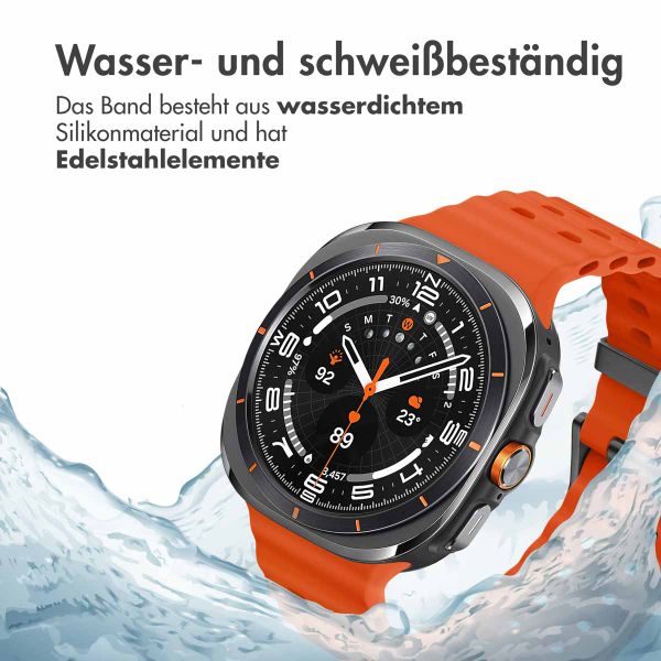 imoshion Ocean Silikonarmband für das  Samsung Galaxy Watch Ultra (2024/2025) - Orange