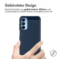 imoshion Brushed Back Cover für das Samsung Galaxy A15 (5G/4G) - Dunkelblau