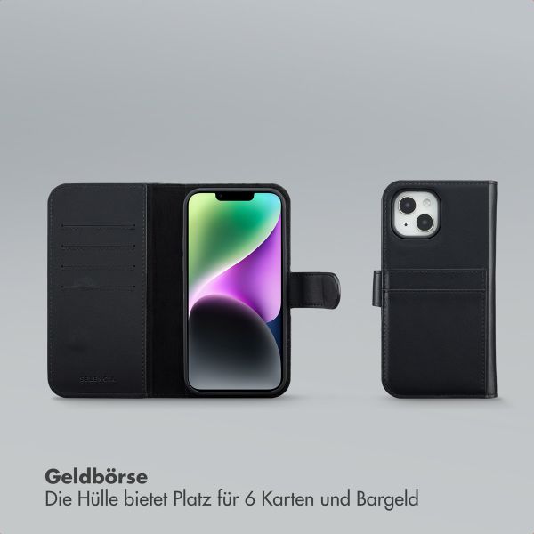 Selencia Olyn Abnehmbare Bookcase mit MagSafe Apple iPhone 14 / 13 - Schwarz