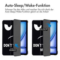 imoshion Design Trifold Klaphülle Apple iPad Air 13 Zoll (2025) M3 / (2024) M2 - Don't touch